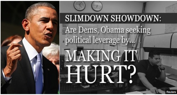 Obama Making Shutdown Hurt